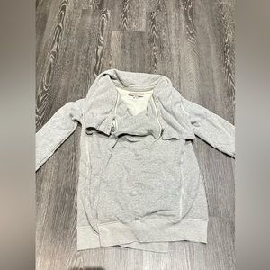 All saints wrapped sweater cardigan with zip feature size small